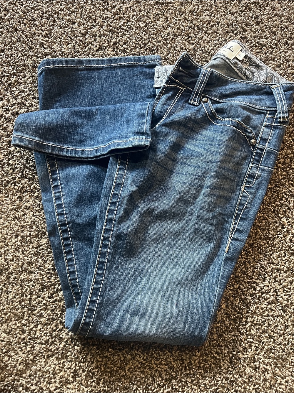 Ariat Women’s Boot-Cut Jeans in Medium Blue Wash